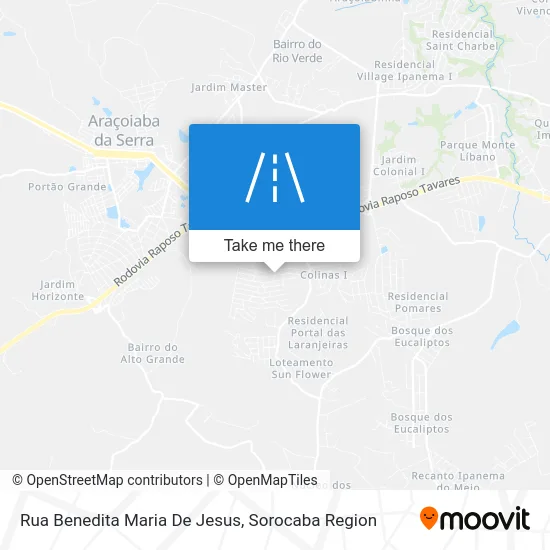 Rua Benedita Maria De Jesus map