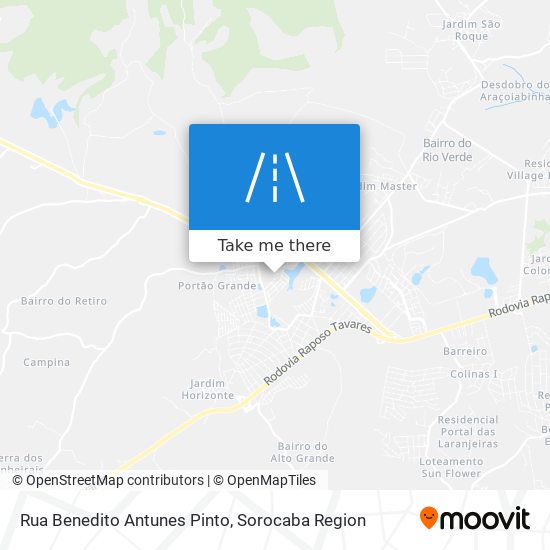 Rua Benedito Antunes Pinto map