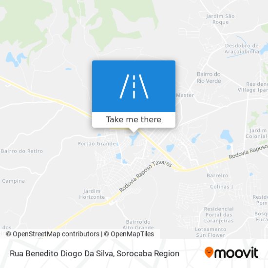 Mapa Rua Benedito Diogo Da Silva