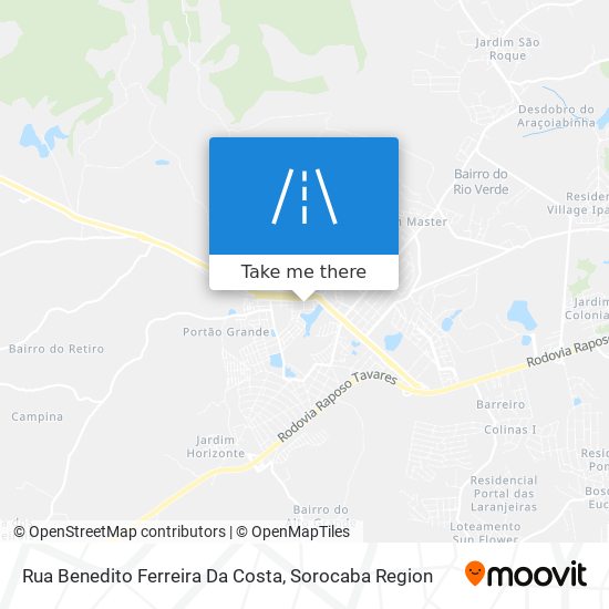 Rua Benedito Ferreira Da Costa map