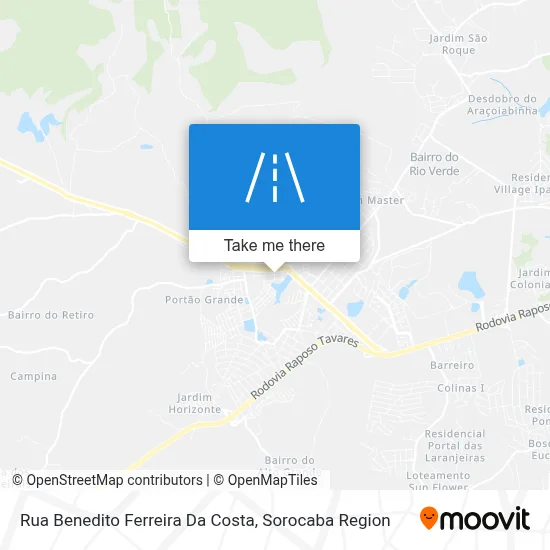 Rua Benedito Ferreira Da Costa map