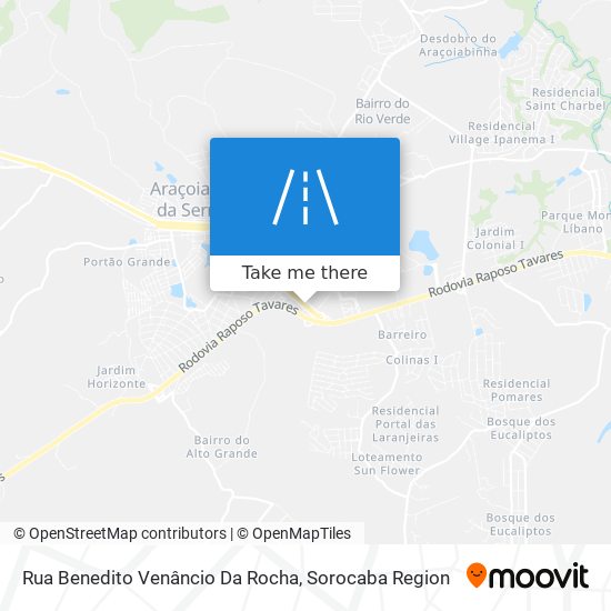 Mapa Rua Benedito Venâncio Da Rocha