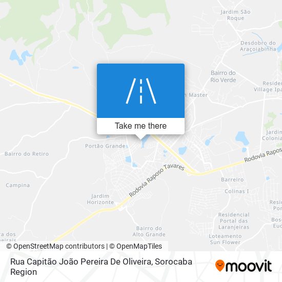 Mapa Rua Capitão João Pereira De Oliveira