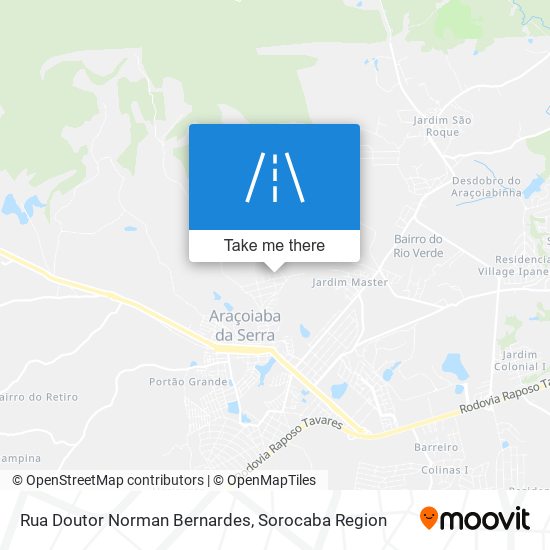 Rua Doutor Norman Bernardes map