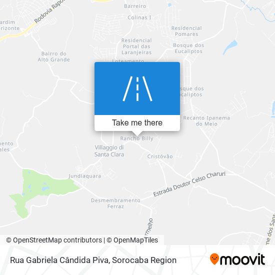 Mapa Rua Gabriela Cândida Piva