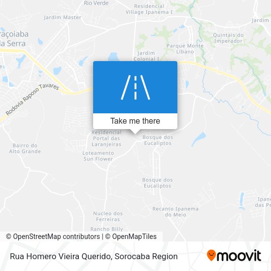 Rua Homero Vieira Querido map