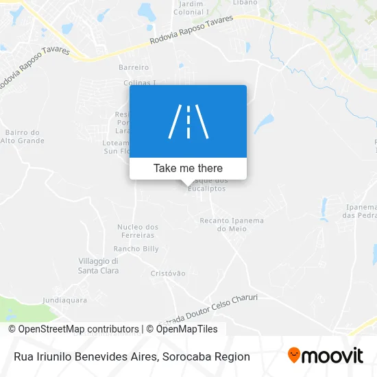 Rua Iriunilo Benevides Aires map