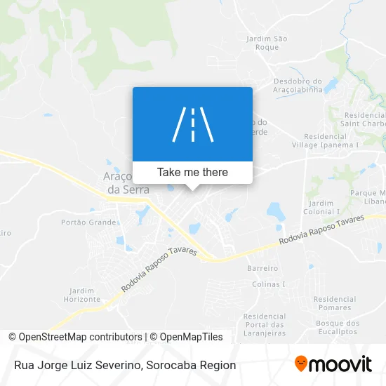 Rua Jorge Luiz Severino map