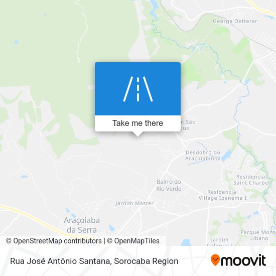 Rua José Antônio Santana map