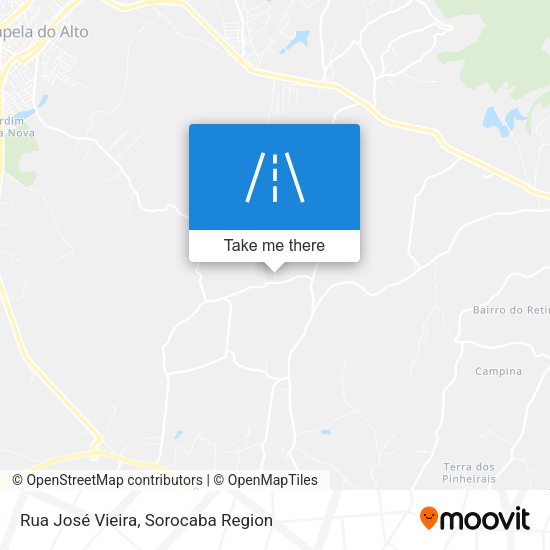 Rua José Vieira map