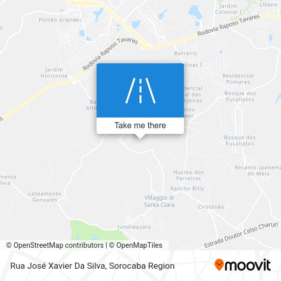 Rua José Xavier Da Silva map