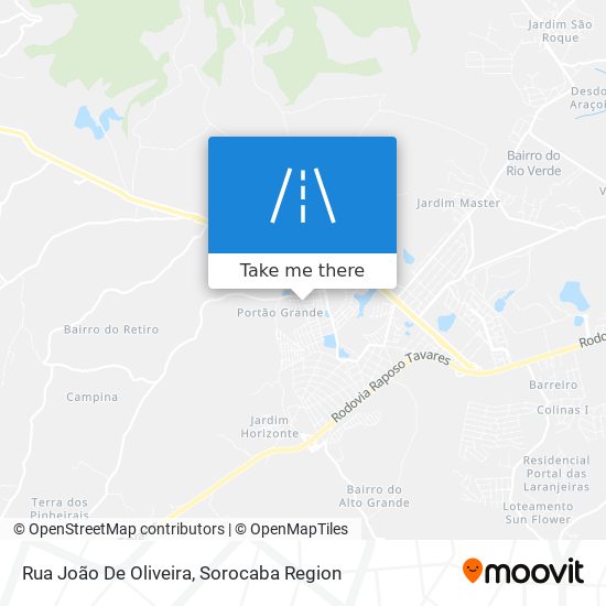 Rua João De Oliveira map