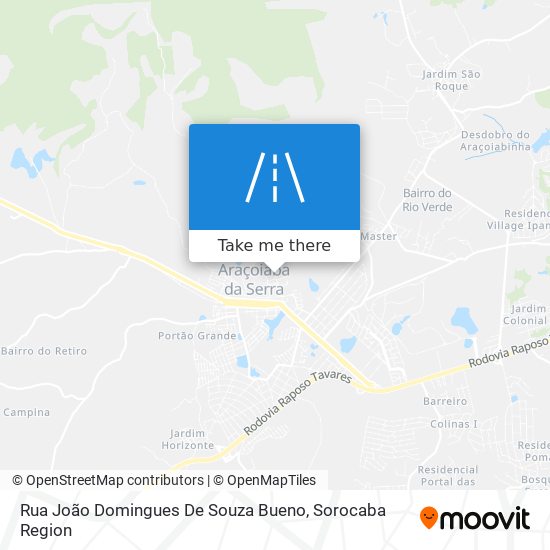 Mapa Rua João Domingues De Souza Bueno