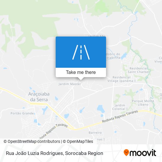 Mapa Rua João Luzia Rodrigues