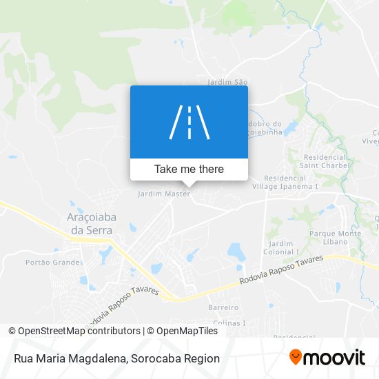 Mapa Rua Maria Magdalena