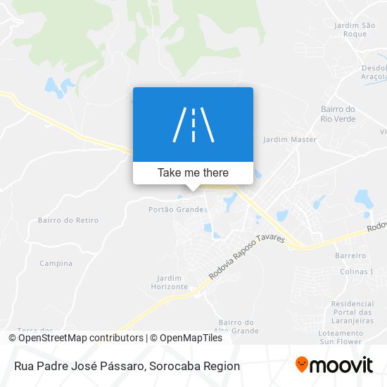 Rua Padre José Pássaro map