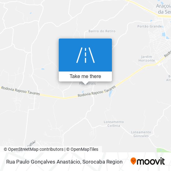 Rua Paulo Gonçalves Anastácio map