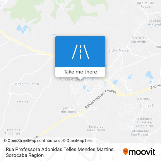 Rua Professora Adonidas Telles Mendes Martins map