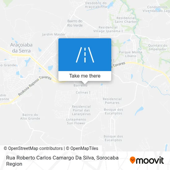 Rua Roberto Carlos Camargo Da Silva map