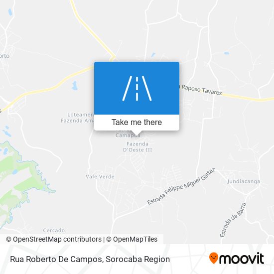 Mapa Rua Roberto De Campos