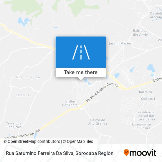 Rua Saturnino Ferreira Da Silva map