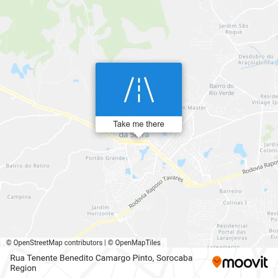 Rua Tenente Benedito Camargo Pinto map