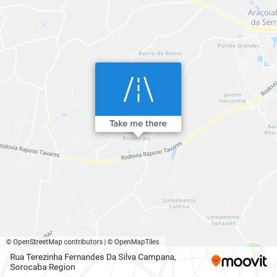 Rua Terezinha Fernandes Da Silva Campana map