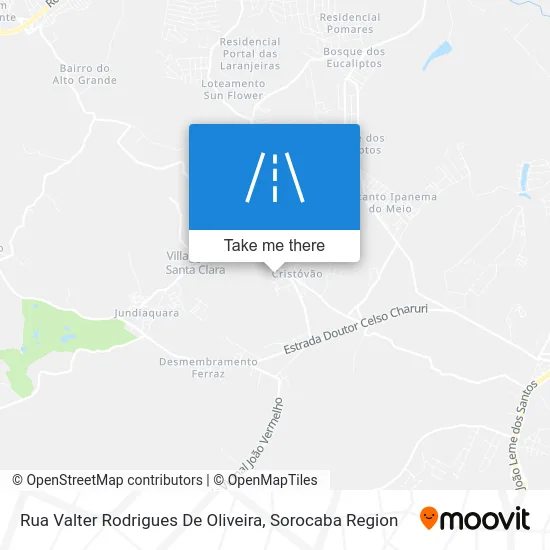 Rua Valter Rodrigues De Oliveira map