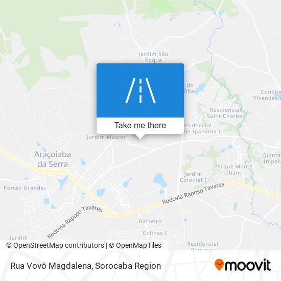 Rua Vovó Magdalena map