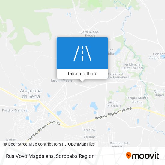 Mapa Rua Vovó Magdalena