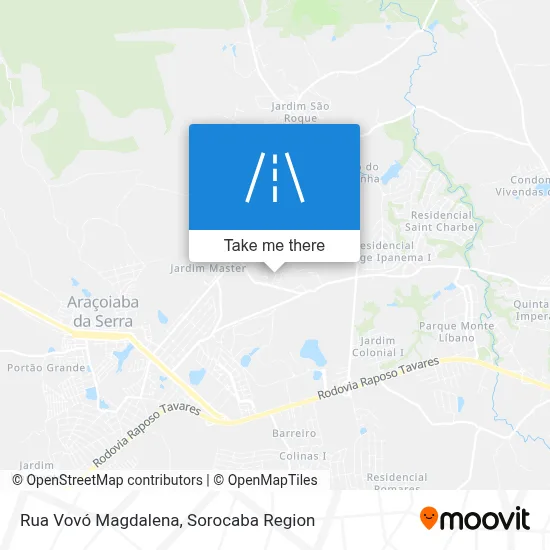 Rua Vovó Magdalena map