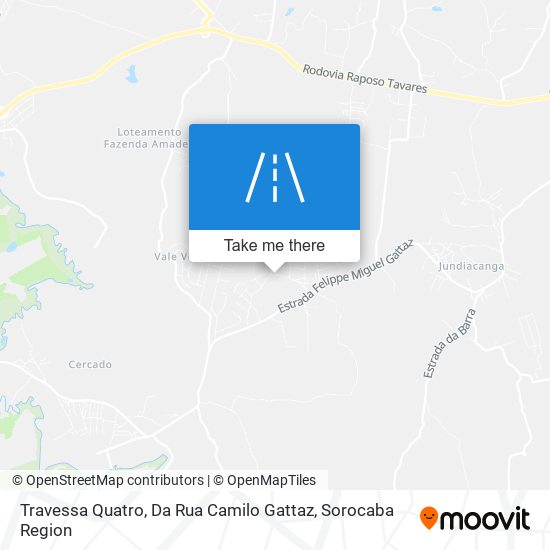 Travessa Quatro, Da Rua Camilo Gattaz map