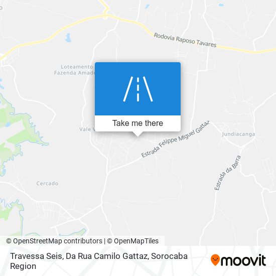 Travessa Seis, Da Rua Camilo Gattaz map