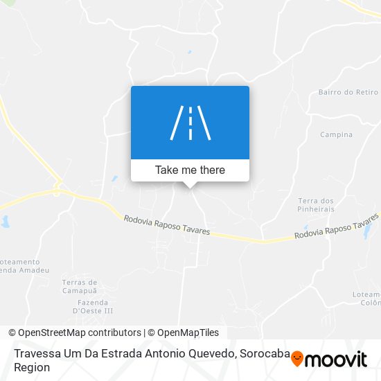 Travessa Um Da Estrada Antonio Quevedo map
