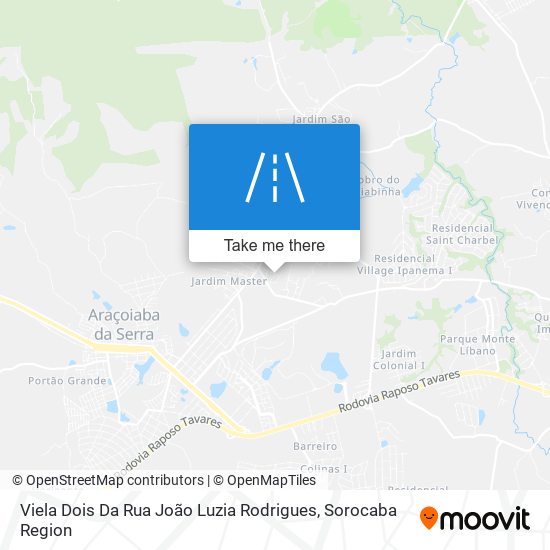 Mapa Viela Dois Da Rua João Luzia Rodrigues