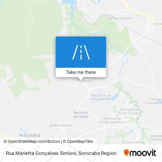 Mapa Rua Marietta Gonçalves Simioni