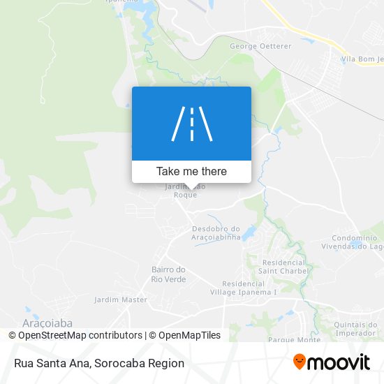 Mapa Rua Santa Ana