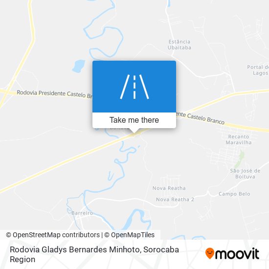 Rodovia Gladys Bernardes Minhoto map