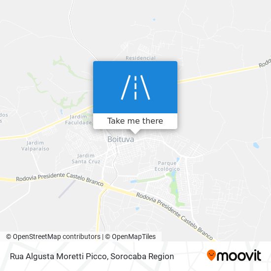Mapa Rua Algusta Moretti Picco