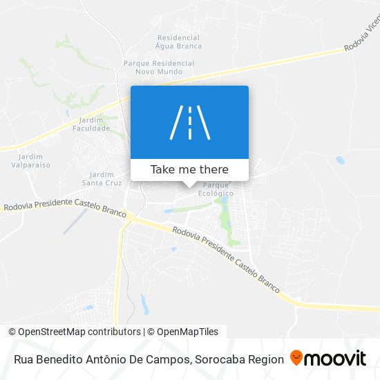 Rua Benedito Antônio De Campos map