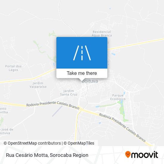 Mapa Rua Cesário Motta