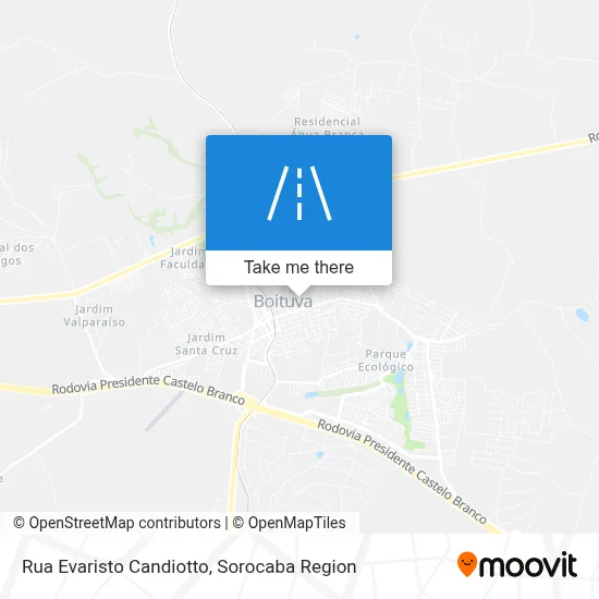 Rua Evaristo Candiotto map