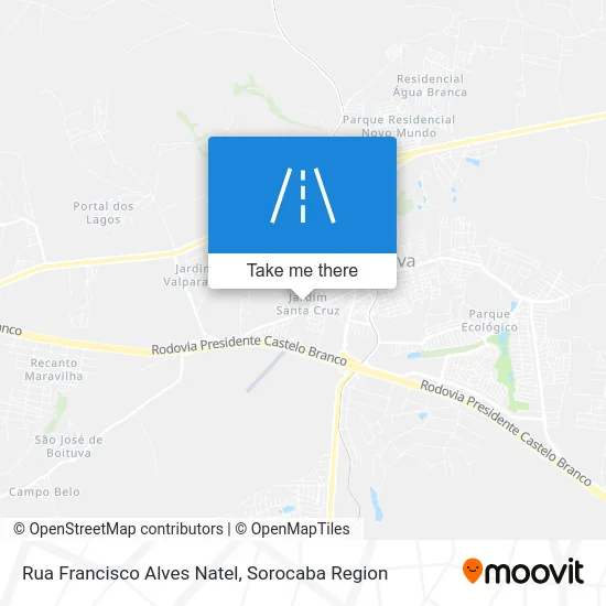 Rua Francisco Alves Natel map