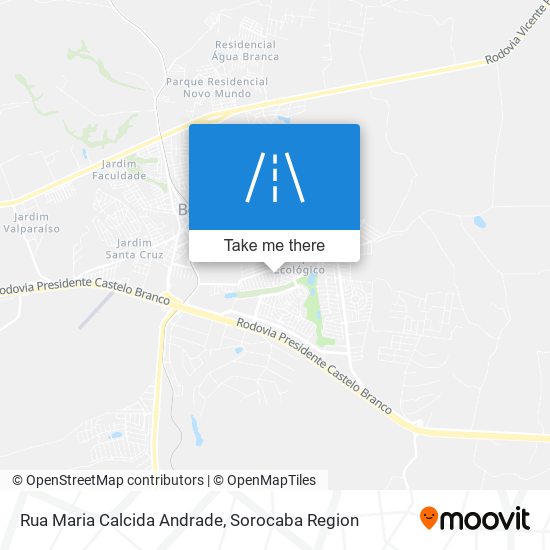 Rua Maria Calcida Andrade map