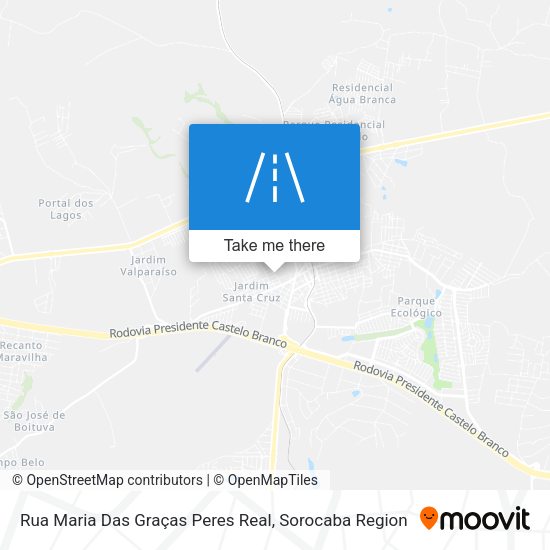 Rua Maria Das Graças Peres Real map