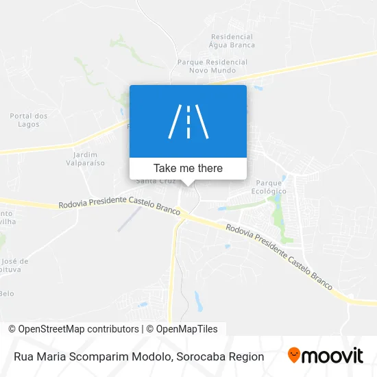 Rua Maria Scomparim Modolo map