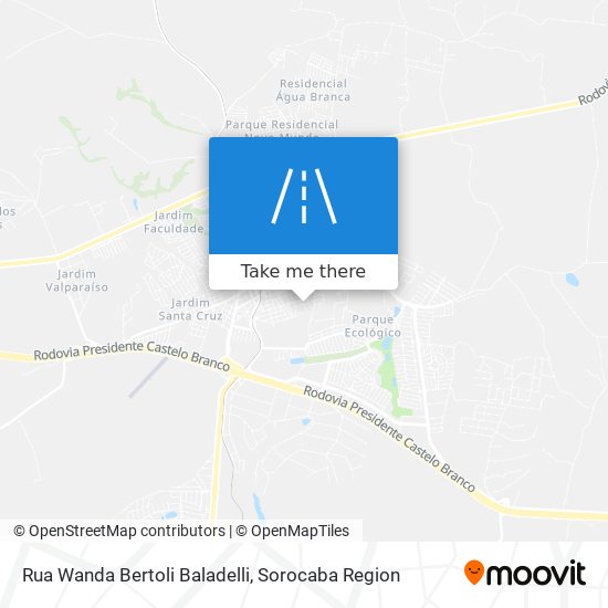 Rua Wanda Bertoli Baladelli map