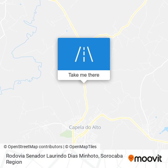 Mapa Rodovia Senador Laurindo Dias Minhoto