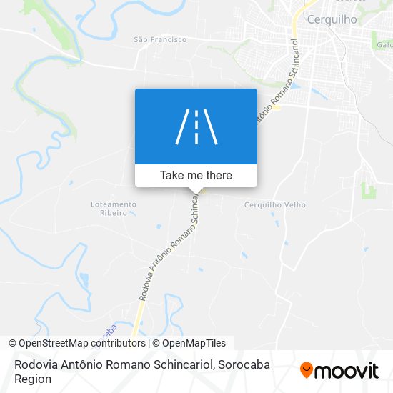 Rodovia Antônio Romano Schincariol map