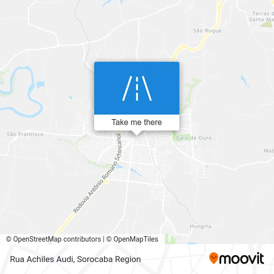 Rua Achiles Audi map